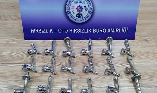 Caminin musluklarını çalan zanlı tutuklandı