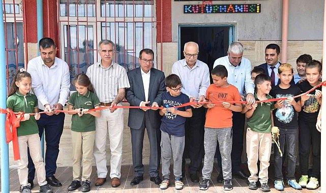 Çan Mehmet Akif Ersoy İlkokulu geri dönüşüm kütüphanesi açıldı