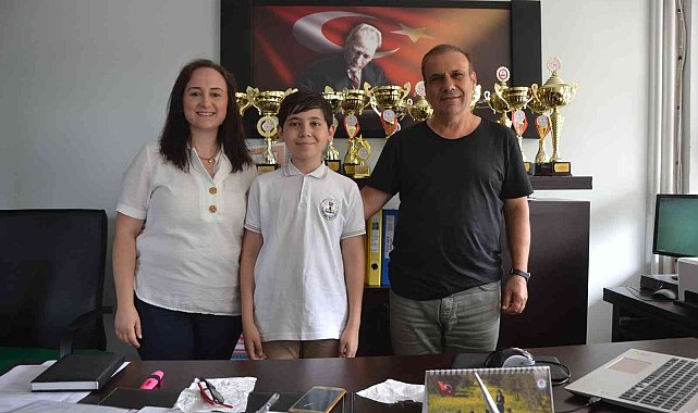 Çanakkaleli ortaokul öğrencisi Türkiye birincisi oldu
