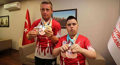 Canikli özel sporcular zaferle yurda döndü