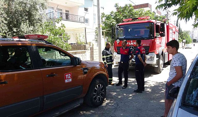 Çatıda yapılan ev ekmeği yangına neden oldu