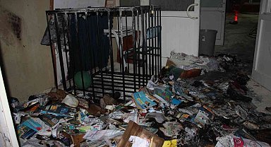 Çocukların çakmakla oyunu okulu yaktı, o anlar kameraya yansıdı