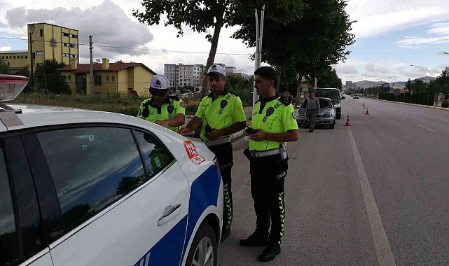 Çorum&#039;da dronlu trafik denetimi