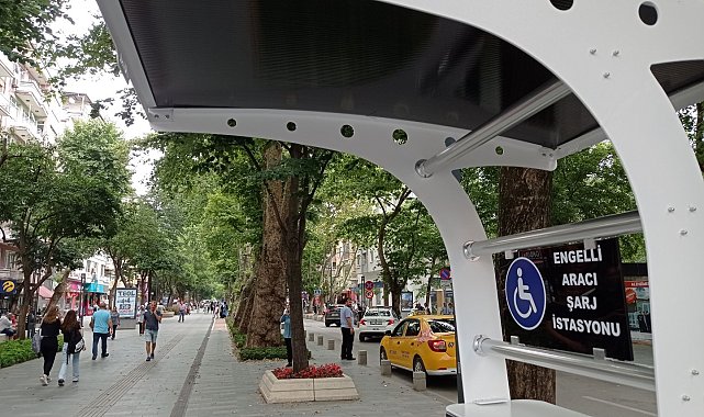 Cumhuriyet Bulvarı'na engelli şarj istasyonu