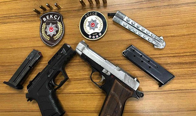 Denetimlerde 9 adet ruhsatsız tabanca yakalandı