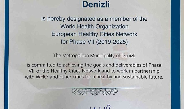 Denizli, Avrupa&#039;nın en sağlıklı şehirleri arasında