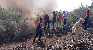 Denizli itfaiyesi Marmaris'teki yangın söndürme çalışmalarına destek veriyor