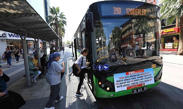 Denizli'de YKS'ye girecekler öğrencilere ücretsiz ulaşım imkanı