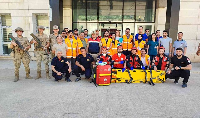 Derecik Devlet Hastanesinde tatbikat