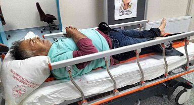 Dereye düşen tavuğunu kurtarırken bacağını kırdı