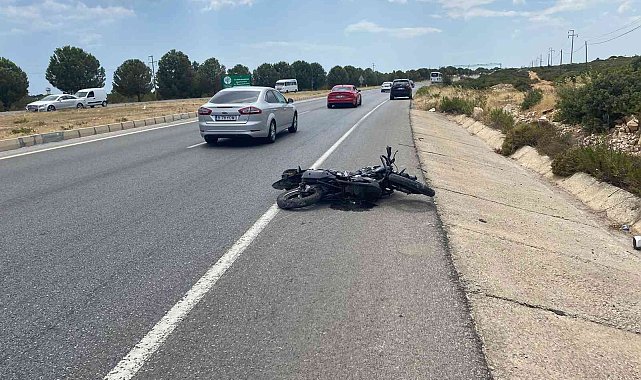 Didim&#039;deki kazada motosiklet sürücüsü hayatını kaybetti