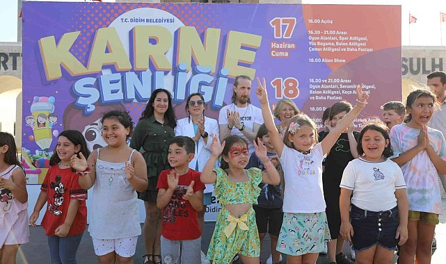 Didimli çocuklar karne şenliğinde doyasıya eğlendi