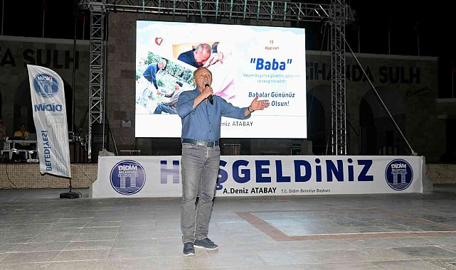 Didimliler Babalar Günü&#039;nü açık hava sineması ile kutladı