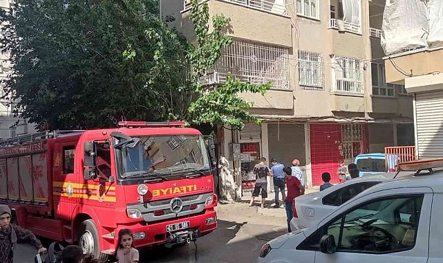 Diyarbakır'da kombi alev aldı, faciadan dönüldü