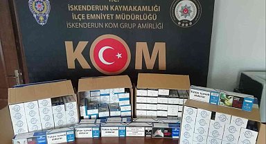 Dörtyol ve Payas'ta kaçak makaron operasyonu