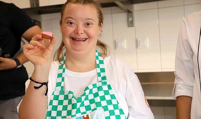 Down sendromlu çocuklar mutfakla buluştu