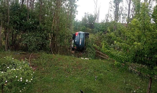 Duruşmadan dönen kadın avukat kaza yaptı