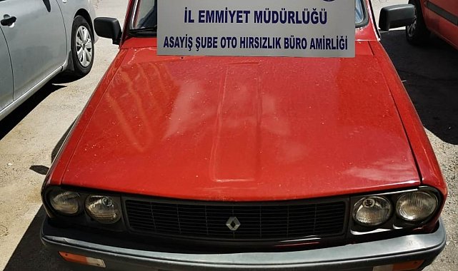 Düz kontakla çalınan aracı polis buldu