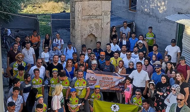 Elazığ&#039;da sporcular &#039;Ali Bey Konağının&#039; restore edilmesi için pedal çevirdi