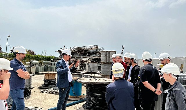 Elektrik tekniker adayı öğrencilerden teknik gezi