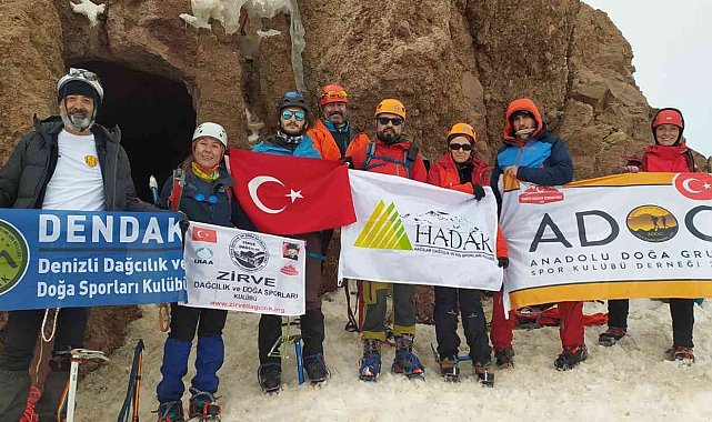 Erciyes Kuzey Buzul Zirve Tırmanışı başarıyla gerçekleştirildi