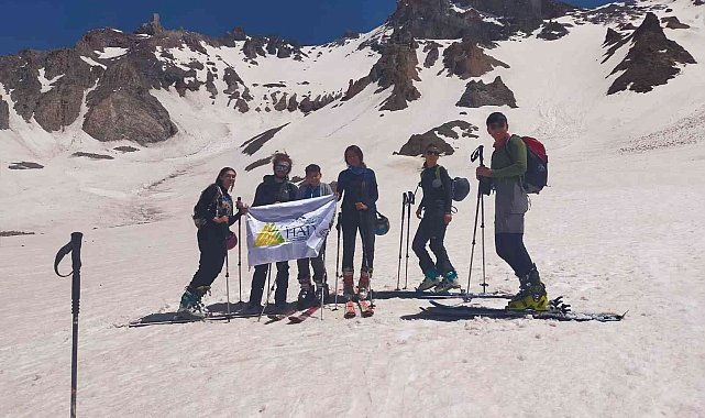 Erciyes'te Haziran ayında kayak keyfi