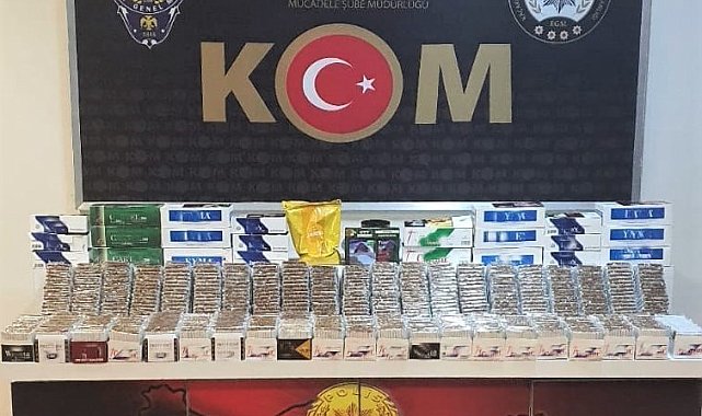 Erzincan'da kaçak sigara operasyonu
