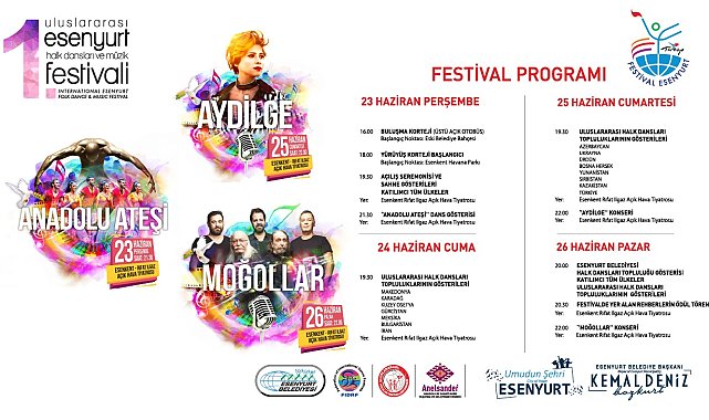 Esenyurt&#039;ta Halk Dansları ve Müzik Festivali başlıyor