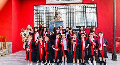 Eskişehir'de minik öğrencilerin mezuniyet coşkusu