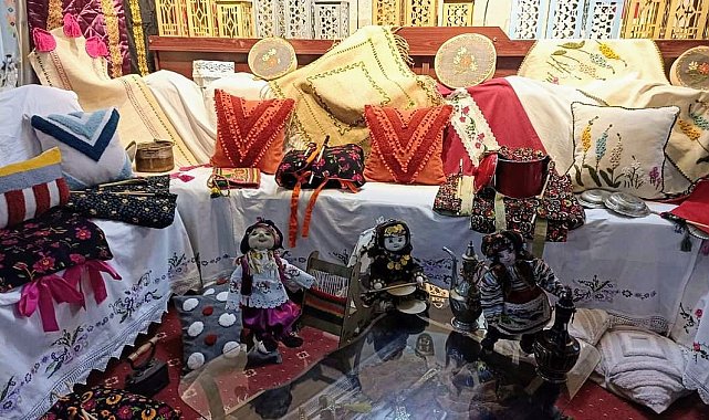 Ev kadınlarının eserleri görücüye çıkıyor