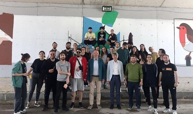 Evliya Çelebi Yerleşkesi girişine DPÜ GSF dokunuşu