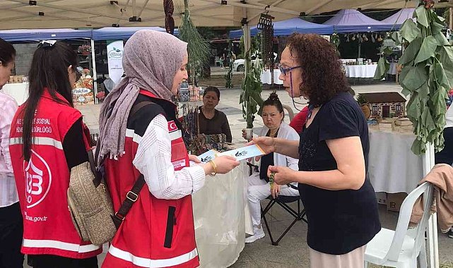Festival katılımcılarına Şiddet Önleme ve İzleme Merkezi'nin hizmetleri anlatıldı