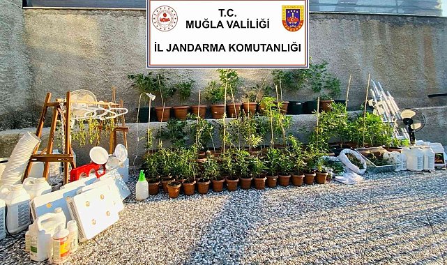 Fethiye'de lüks villaya uyuşturucu baskını