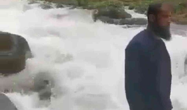 Fotoğraf çekerken dereye düşen turist kayboldu