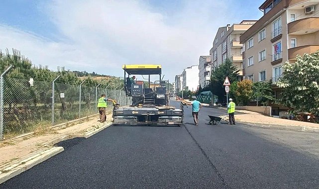 Gebze'de asfalt serim çalışmaları sürüyor