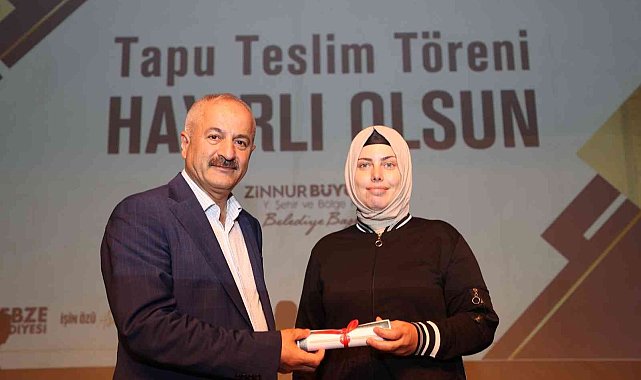 Gebze&#039;de tapu teslim töreni