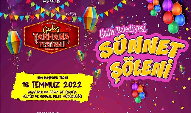 Gediz'de toplu sünnet kayıtları başladı