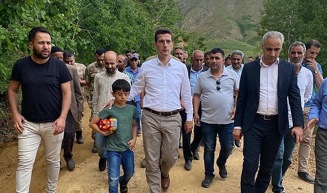 Genç Kaymakamı Kaptanoğlu köydeki çalışmaları inceledi