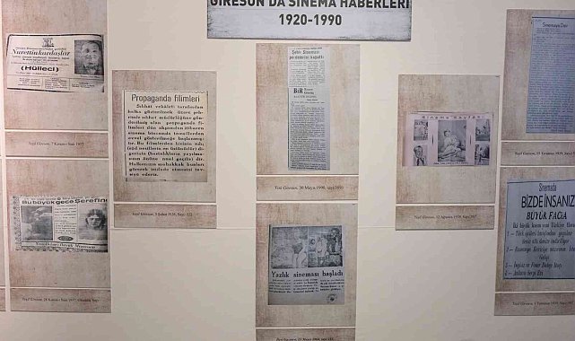 Giresun&#039;un 76 yıllık sinema tarihi önce tez konusu oldu, sonra sergisi açıldı