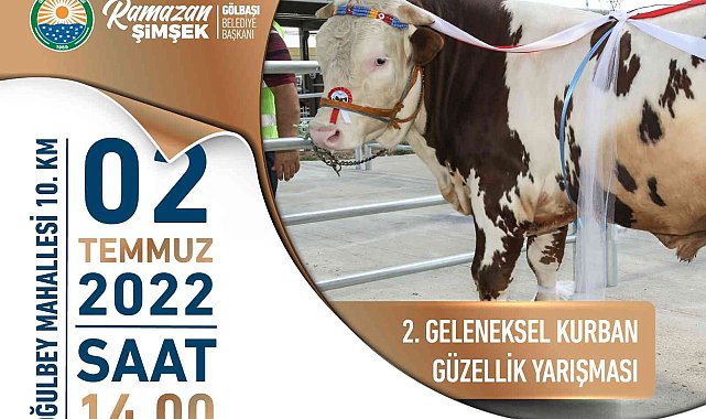 Gölbaşı Belediyesi&#039;nden Kurban Güzellik Yarışması
