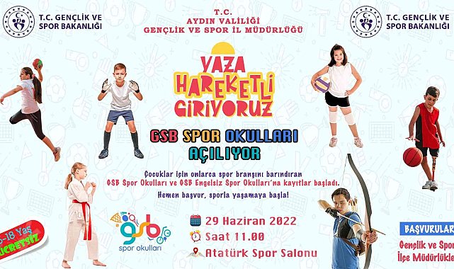 GSB Yaz Spor Okullarına kayıtlar başladı