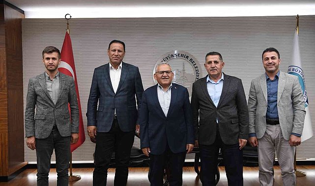 Hakkâri Derecik Belediye Başkanı Çetinkaya&#039;dan Başkan Büyükkılıç&#039;a ziyaret