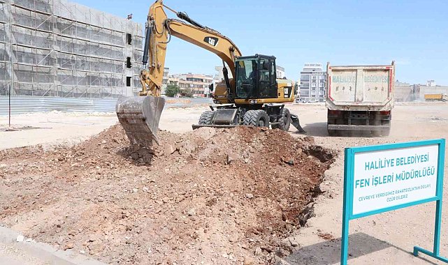 Haliliye&#039;de yeni yol çalışması