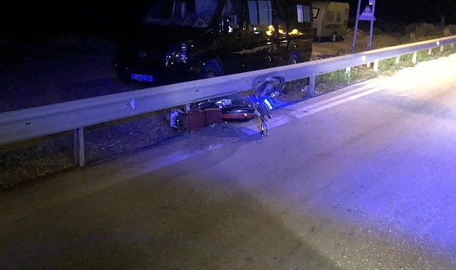 Hatay'da motosiklet bariyere çarptı: 1 ölü, 1 yaralı