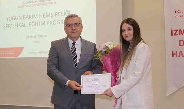 Hemşireler sertifikalarına kavuştu
