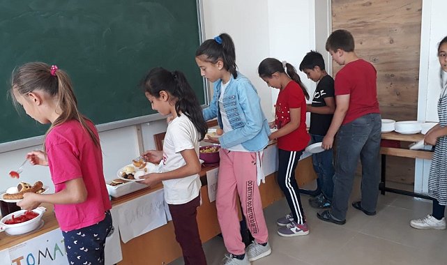 Hisarcık Atatürk İlkokulunda İngilizce kahvaltı