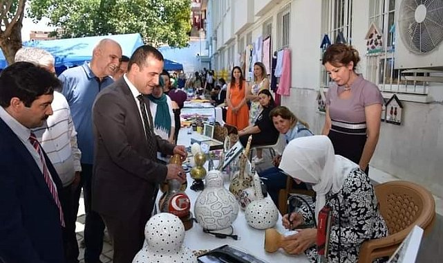 Honaz'da hayat boyu öğrenme kursiyerlerinin eserleri görücüye çıktı