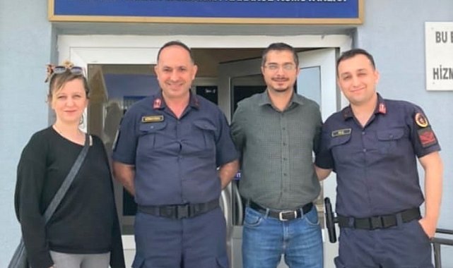 Hürok Mermer&#039;den jandarmaya tebrik ziyareti