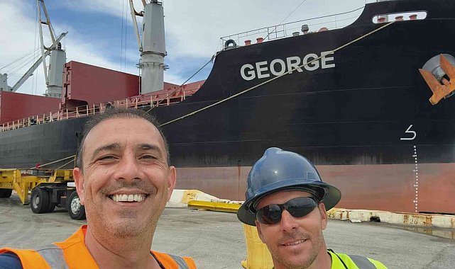 Hürok Mermer'in Gemisi George, Kütahya'dan Miami'ye yolculuğunu tamamladı