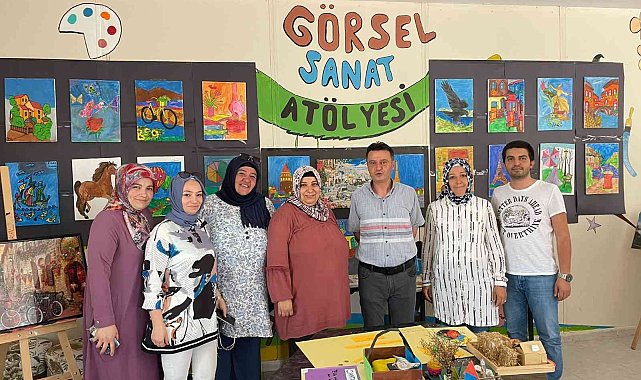 İlkokul öğrencilerinin görsel sanat atölyesi tam not aldı